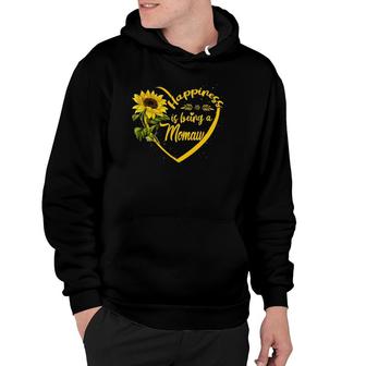Happiness Is Being A Momaw Sunflower Gift Hoodie | Mazezy