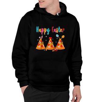Happy Easter Day With Pizza Easter Egg Basket Hoodie | Mazezy