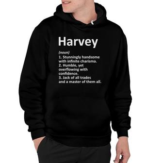 Harvey Definition Personalized Name Funny Birthday Gift Idea Hoodie | Mazezy