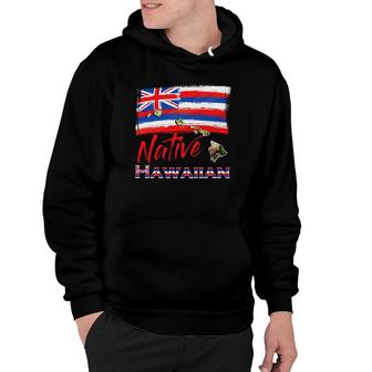 Hawaiian Islands - Hawaii Flag Native Hawaiian Hoodie | Mazezy