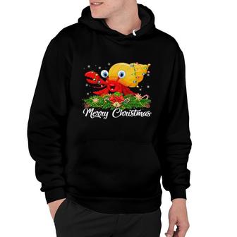 Hermit Crab Matching Santa Hat Hermit Crab Christmas Hoodie | Mazezy