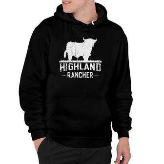 Highland Rancher - Scottish Highland Cow For Cattle Farmer Hoodie | Mazezy