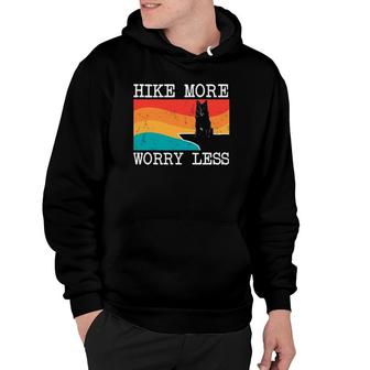 Hike More Worry Less Belgian Sheepdog Graphic Hiking Hoodie | Mazezy CA