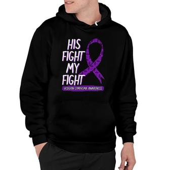 Hodgkin Lymphoma Awareness Purple Ribbon Hematologist Gift Hoodie | Mazezy
