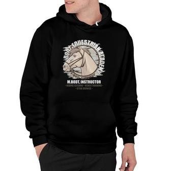 Horses Equestrian Bodt Equestrian Academy Man Horse Riding Hoodie | Mazezy
