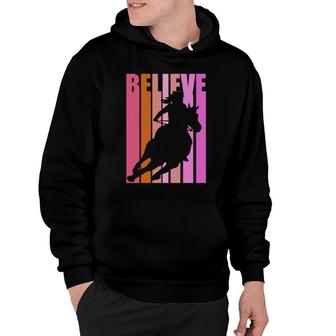 Horses Riding Rodeo Funky Cool Cute Coach Train Hoodie | Mazezy