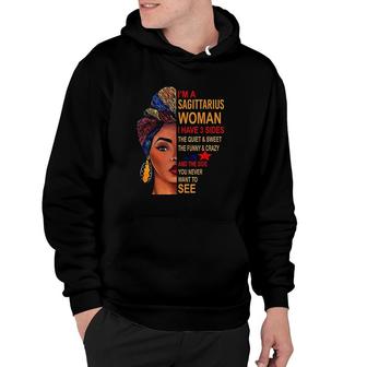 I Am A Sagittarius I Have 3 Sides Funny Hoodie | Mazezy