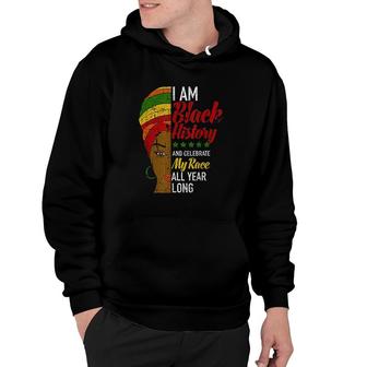 I Am Black History Afrocentric Woman Hoodie | Mazezy