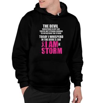 I Am The Storm Pink Ribbons Hoodie - Thegiftio UK