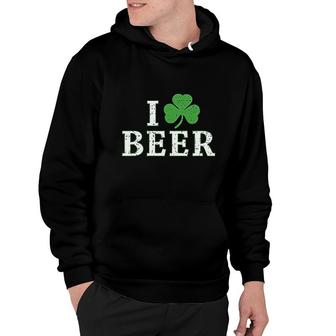 I Clover Beer St Patricks Day Hoodie | Mazezy