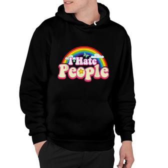 I Hate People Rainbow Theme Hoodie | Mazezy