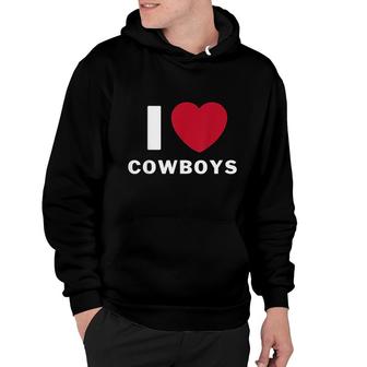 I Heart Cowboys I Love Cowboys Hoodie - Thegiftio UK