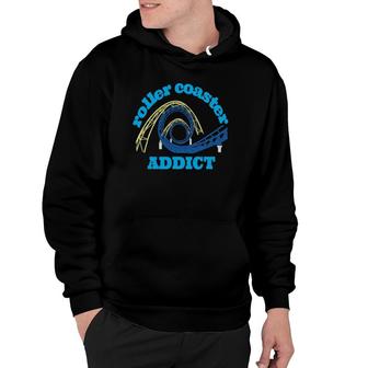 I Heart Roller Coasters Addict Retro I Love Roller Coasters Hoodie | Mazezy