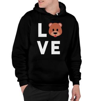 I Love Bears Cute Funny Bear Lover Gift For Kids Hoodie | Mazezy