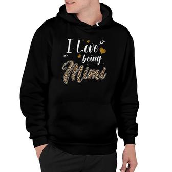 I Love Being Mimi Leopard Plaid Mother's Day Gift Hoodie | Mazezy