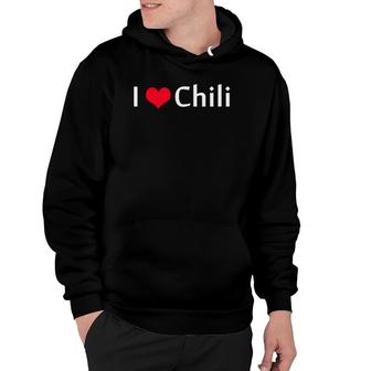 I Love Chili Tee Red Heart Chili Pepper Hoodie | Mazezy