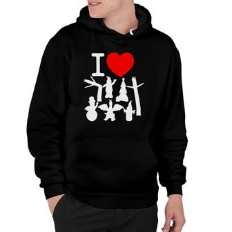 I Love Inflatables Red Heart Hoodie | Mazezy AU