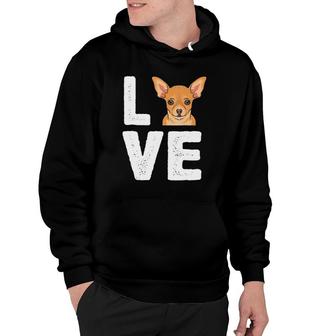 I Love My Chihuahua Cute Chihuahua Hoodie | Mazezy