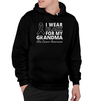 I Wear Black For My Grandma Melanoma Awareness Warrior Hoodie | Mazezy