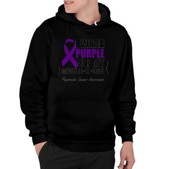 I Wear Purple For My Mother-In-Law Pancreatic Cancer Awareness Hoodie | Mazezy