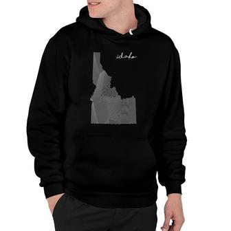 Idaho Men Women Kid State Flag Root Map Home Love Gift Hoodie | Mazezy