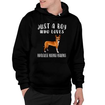 Im Just A Boy Who Loves Portuguese Podengo Pequenos Dog Hoodie | Mazezy