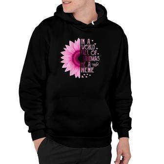 In A World Full Of Grandmas Be A Nene Sunflower Mothers Day Hoodie | Mazezy
