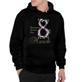 International Women's Day Tee Pansy Flower March 8Th 2022 Ver2 Hoodie | Mazezy CA