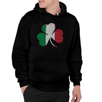 Irish Italian Flag Shamrock Italia Hoodie - Thegiftio UK