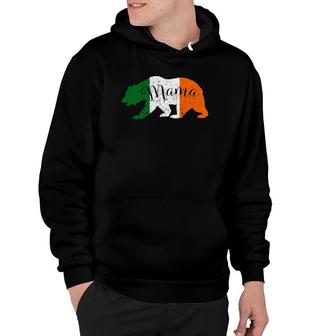 Irish Mom Mama Bear Irish Flag Women Hoodie | Mazezy