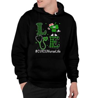 Irish Nurse St Patricks Day Love Cvicu Nurse Life Hoodie | Mazezy