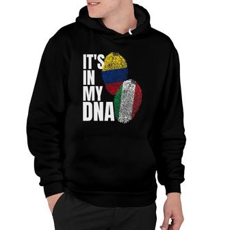 Italian And Colombian Dna Mix Flag Heritage Hoodie | Mazezy