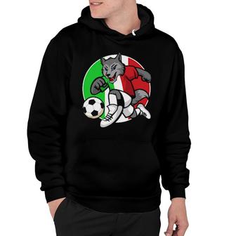 Italy 2021 Italy Wolf With Flag Hoodie | Mazezy