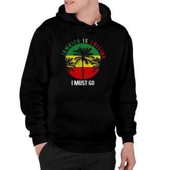 Jamaica Is Calling I Must Go Jamaican Beach Vacation Sunset Hoodie | Mazezy