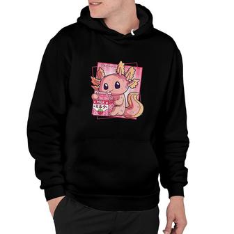 Japanese Style Kawaii Axolotl Strawberry Milk Anime Girl Boy Hoodie - Thegiftio
