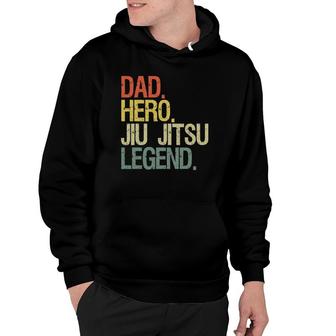 Jiu Jitsu Dad Hero Legend Vintage Retro Hoodie | Mazezy DE