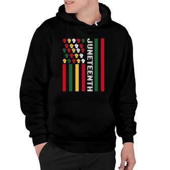 Juneteenth Black History Flag African American Since 1865 Ver2 Hoodie | Mazezy