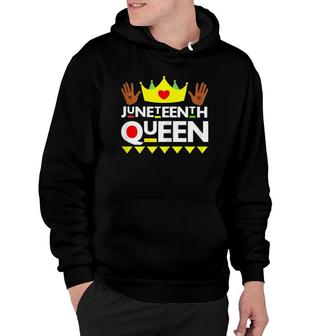 Juneteenth Queen Black Girl Magic Melanin Poppin Girl Power Hoodie | Mazezy