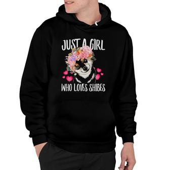 Just A Girl Who Loves Shiba Dog Love-R Dad Mom, Boy Girl Hoodie | Mazezy