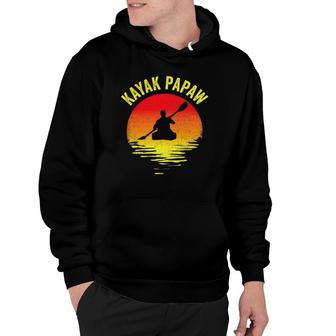 Kayak Papaw Vintage Kayaking Grandpa Kayaker Grandfather Hoodie | Mazezy