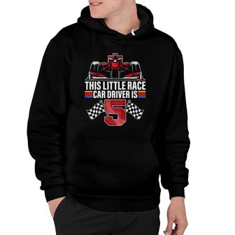 Kids 5 Years Old Race Car Birthday Formula 5Th Racing Party Gift Hoodie | Mazezy