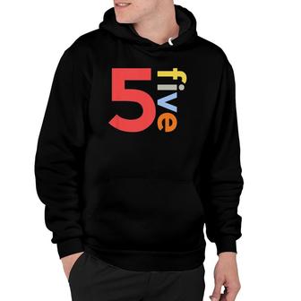 Kids 5Th Birthday Boy 5 Age 5 Five Years Old Gift Ideas Hoodie | Mazezy
