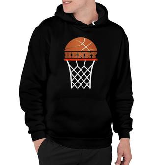 Kids Basketball Custom Name Henry Graphics Apparels Gifts Hoodie | Mazezy AU