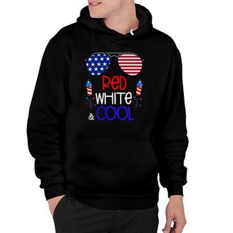 Kids Boys Kids 4Th Of July Red White And Cool Sunglasses Girls Hoodie | Mazezy