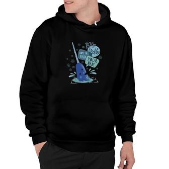 Kids Elf Narwhal I Hope You Find Your Dad Text Poster Hoodie