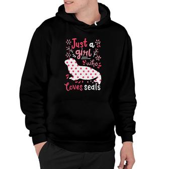 Kids Seal Just A Girl Seals Gift Hoodie | Mazezy