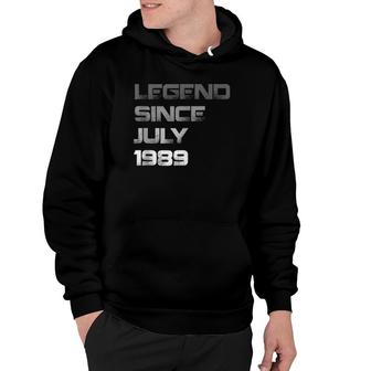 Legend Since July 1989 32Nd Men's Birthday Party Gift Hoodie | Mazezy UK