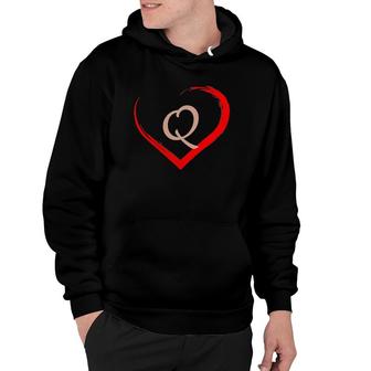 Letter Q Initial Valentines Day Couple Gifts For Him And Her Hoodie | Mazezy