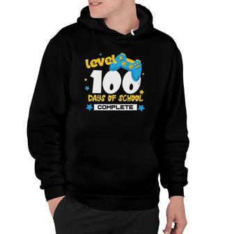 Level 100 Days Of School Complete Gamer Video Games Hoodie | Mazezy CA