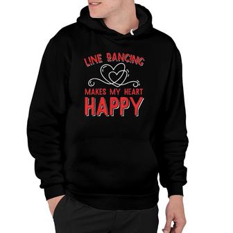 Line Dancing Makes My Heart Happy Line Dance Hoodie | Mazezy